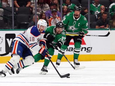 Duchene scores twice as Stars beat Oilers 4-1 in 1st meeting of last season's West finalists