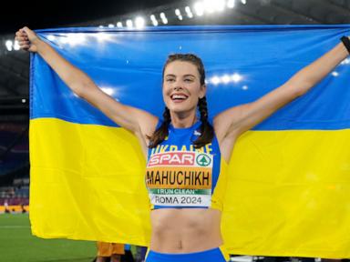 In an Olympic tuneup, Ukraine's top high jumper breaks the 37-year-old world record