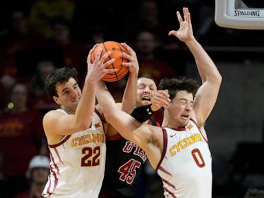 Milan Momcilovic out indefinitely for 2nd-ranked Iowa State after hurting his hand in practice