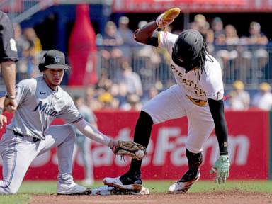 Bailey Falter carries no-hitter into 7th inning, Pirates beat Marlins 3-1 for sweep of season series