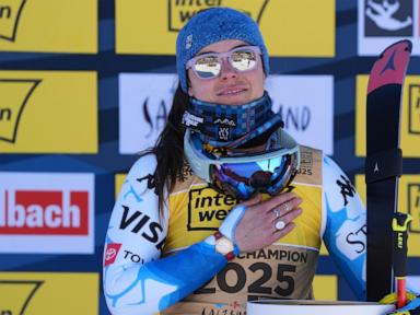 US skier Breezy Johnson wins gold in the women's downhill at the Alpine world championships