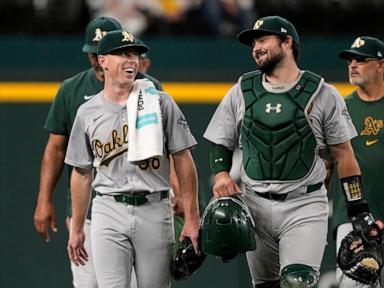 Rooker homers twice, A's beat Rangers 9-2 for first consecutive winning months since 2021