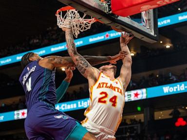 Young scores 38 points as Hawks overcome Ball's 3-point barrage, 34 points, to beat Hornets 125-120