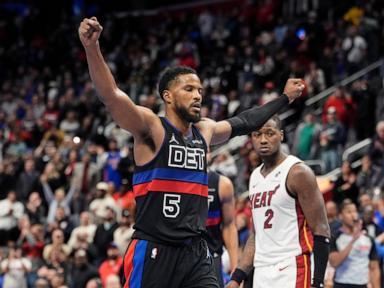 Pistons win first NBA Cup game after Heat call phantom timeout in overtime