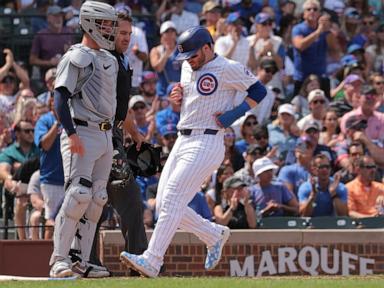 Miguel Amaya hits his first career grand slam and drives in 5 as the Cubs pound the Tigers 10-2