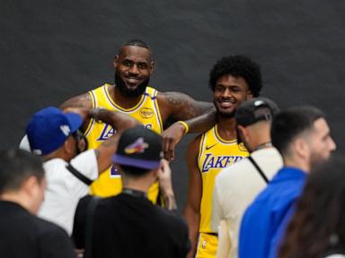 Bronny James ready to begin his Lakers career in preseason. LeBron might not join until next game