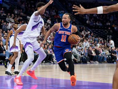 Knicks beat the Jazz 134-117 to end a 2-game losing streak