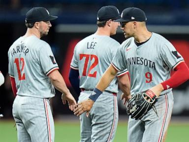 Larnach hits a 3-run homer as the Twins beat the Rays 5-4