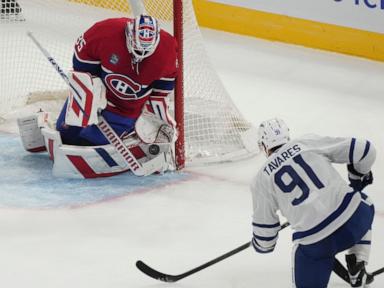 Sam Montembeault makes 48 saves, Canadiens beat Maple Leafs 1-0 in season opener