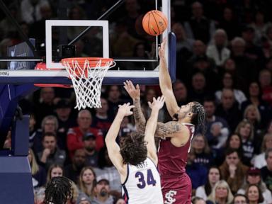 Bryan hits 7 3s, scores career-high 35 points to help Santa Clara upset No. 16 Gonzaga, 103-99