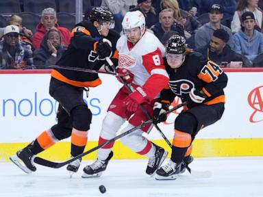 Scott Laughton scores career-high 4 goals for the Flyers' 4-1 victory over the Red Wings