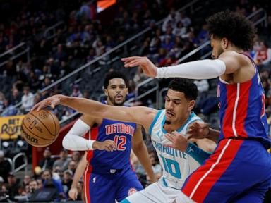 Tobias Harris scores 24 points and Pistons hold off Hornets 98-94