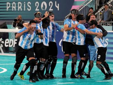 Argentina ends Brazil's dominance in blind football and advances to Paralympic final against France