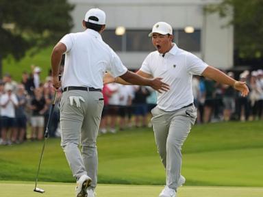 Scottie Scheffler and Patrick Cantlay put the Americans back in control at Presidents Cup