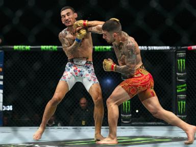 Ilia Topuria makes good on his promise, becomes first man to stop Max Holloway at UFC 308