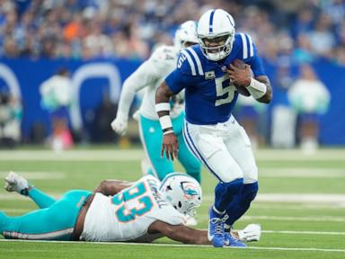 QB Richardson's late scoring drives send Colts past Dolphins 16-10