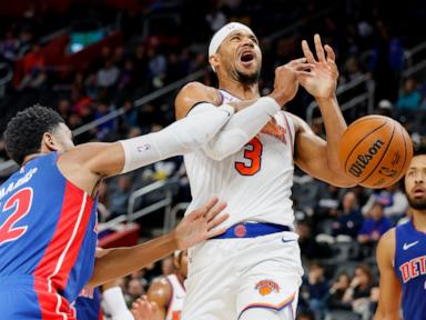 Brunson scores 36, Knicks rout Pistons 128-98 for 16th straight win over Detroit