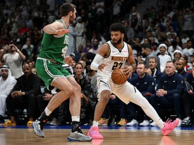 Celtics beat the Nuggets 107-103 in the NBA's preseason opener at Abu Dhabi