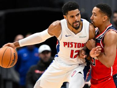 Cunningham's 4th triple-double of the season lifts the Pistons to a 124-104 rout of Washington