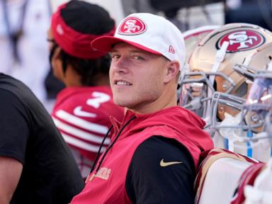 Christian McCaffrey is listed as questionable for the 49ers season opener against the Jets