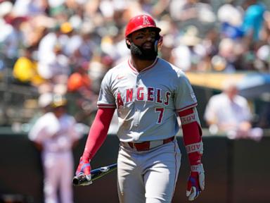 Butler homers, Sears pitches A's to series sweep of Angels with 5-0 win