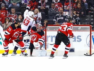 Tom Wilson's overtime goal lifts the Capitals over the Devils 6-5