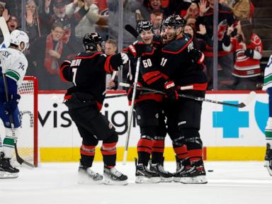 Staal and Tokarski lead Hurricanes to 2-0 win over Canucks