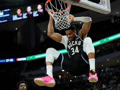 Giannis Antetokounmpo scores 31 points to lead the Bucks over the Pacers 134-123