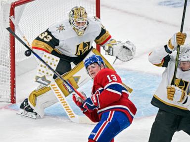 Golden Knights ride 5-goal period to 6-2 win over the Canadiens