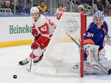 Patrick Kane scores, Alex Lyon makes 29 saves and Red Wings edge Islanders 1-0