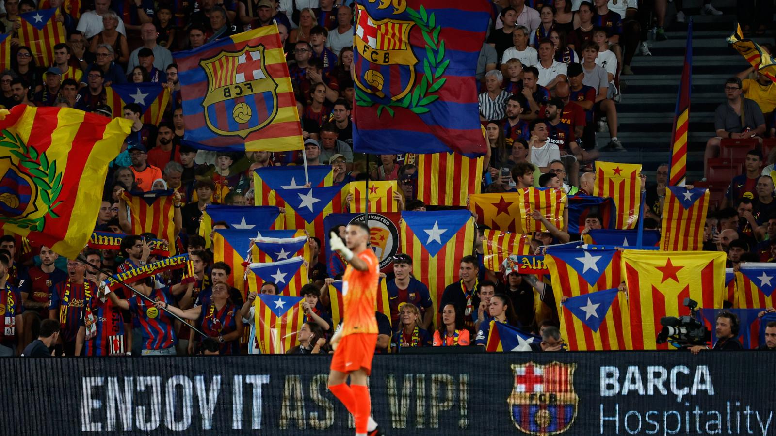 Barcelona scraps tribute to Spain World Cup winners. Act supporting Catalan symbol is expected