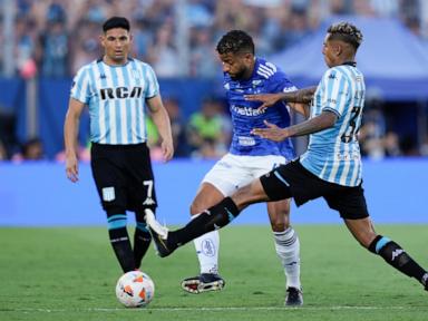 Argentina's Racing wins its first Copa Sudamericana championship by beating Brazil's Cruzeiro 3-1