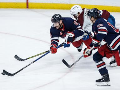 Vilardi scores, Hellebuyck stops 35 shots for third shutout of season as Jets beat Avalanche 1-0