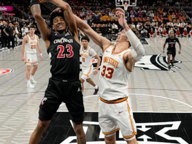 Jefferson scores 19, Lipsey leaves with injury as No. 12 Iowa St beats Cincy 76-56 in Big 12 tourney