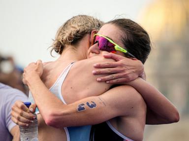 Beaugrand of France wins women's Olympic triathlon after concerns about water quality in Seine