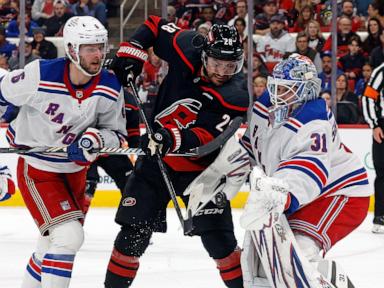 Kotkaniemi and Blake score in 3rd period as Hurricanes rally to beat Rangers 4-3