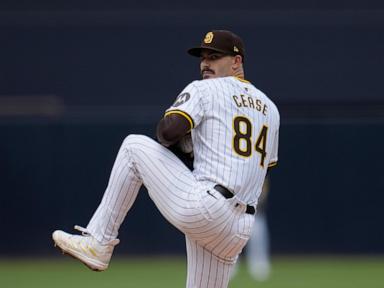 Cease pitches into the 9th and Machado hits 2 of Padres' 4 homers in a 4-0 win vs Astros