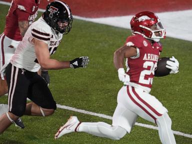 Taylen Green leads Arkansas to 39-26 victory over Texas Tech in the Liberty Bowl