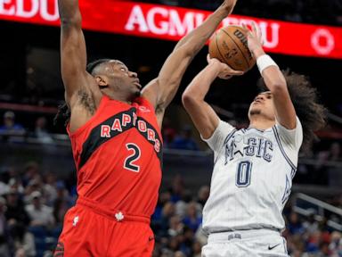 Quickley's big second half helps Raptors hold off Magic 104-102