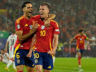 Spain beats Georgia 4-1 to reach Euro 2024 quarterfinals. It next plays host Germany