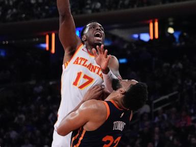 Hawks rally for a 108-100 victory over the Knicks and a trip to the NBA Cup semifinals