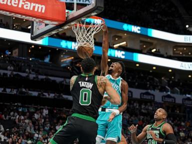 Tatum scores 29 points, Celtics beat Hornets 113-103 to sweep back-to-back in Charlotte