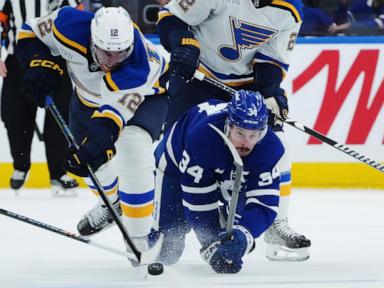 Blues beat Maple Leafs 5-1 in first meeting against former coach Craig Berube since his firing