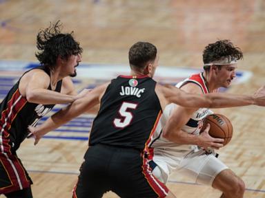 Bam Adebayo scores 32 points to help the Heat beat the Wizards, 118-98 in Mexico City