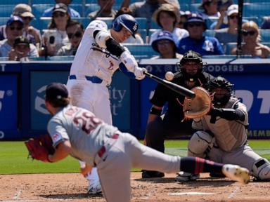 Shohei Ohtani hits 46th homer to tie career high on sweltering day at Dodger Stadium