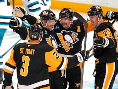 Malkin scores shootout winner to help Penguins top Sharks 4-3