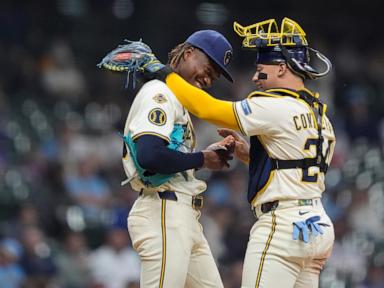 Chourio, Bauers hit home runs to lead Brewers past Braves 4-1