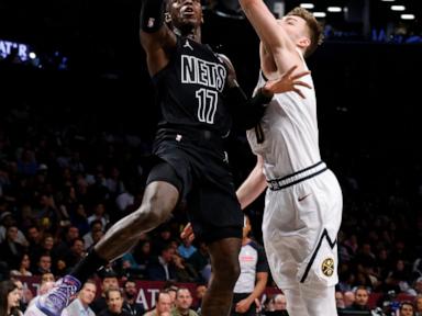 Jokic has 29 points, 18 rebounds and 16 assists to lead Nuggets past Nets 144-139 in OT