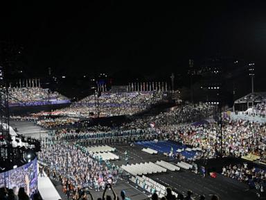 AP PHOTOS: Highlights from the opening ceremony of the Paralympic Games in Paris