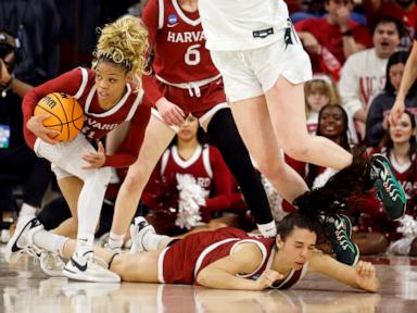 VanSlooten's double-double helps Michigan State oust Harvard 64-50 in women's NCAA tourney